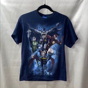 Men's Navy Superhero Graphic Tee
